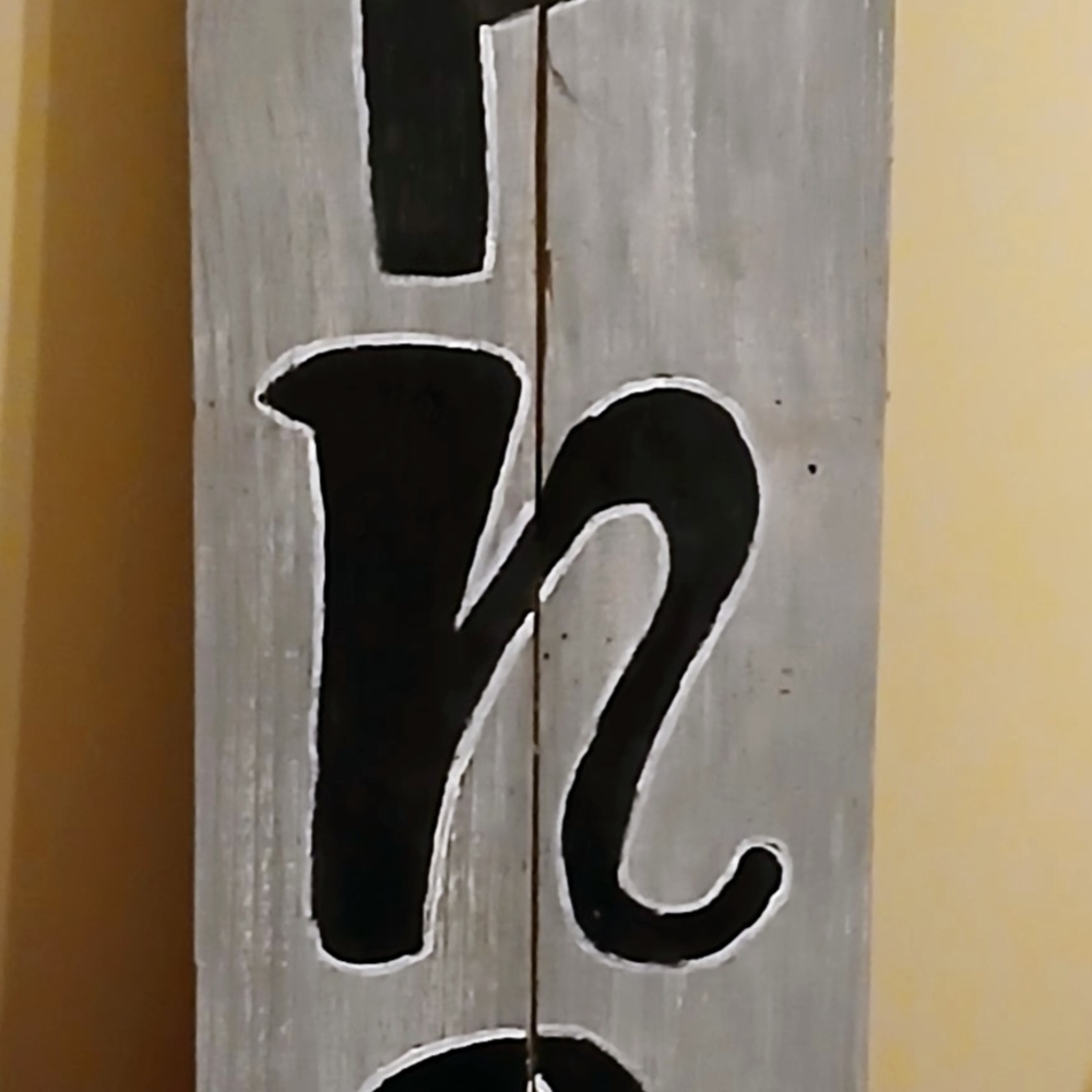 Gray and Black Wooden Sign